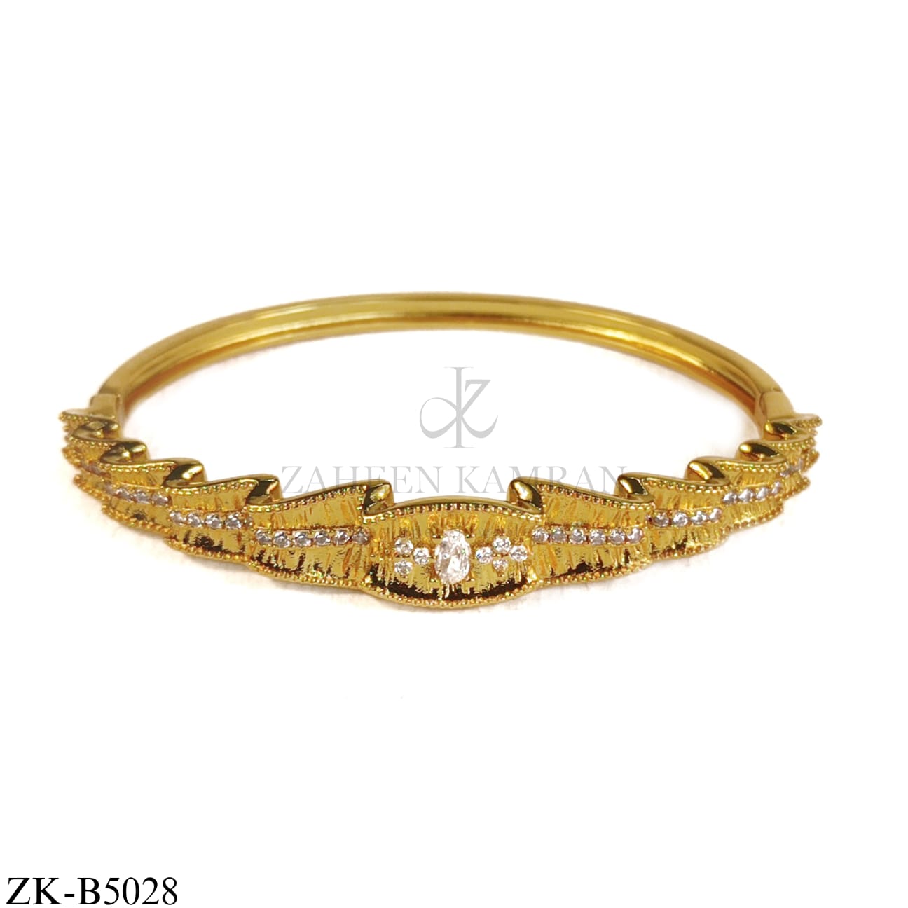 GOLDEN WAVE BANGLE