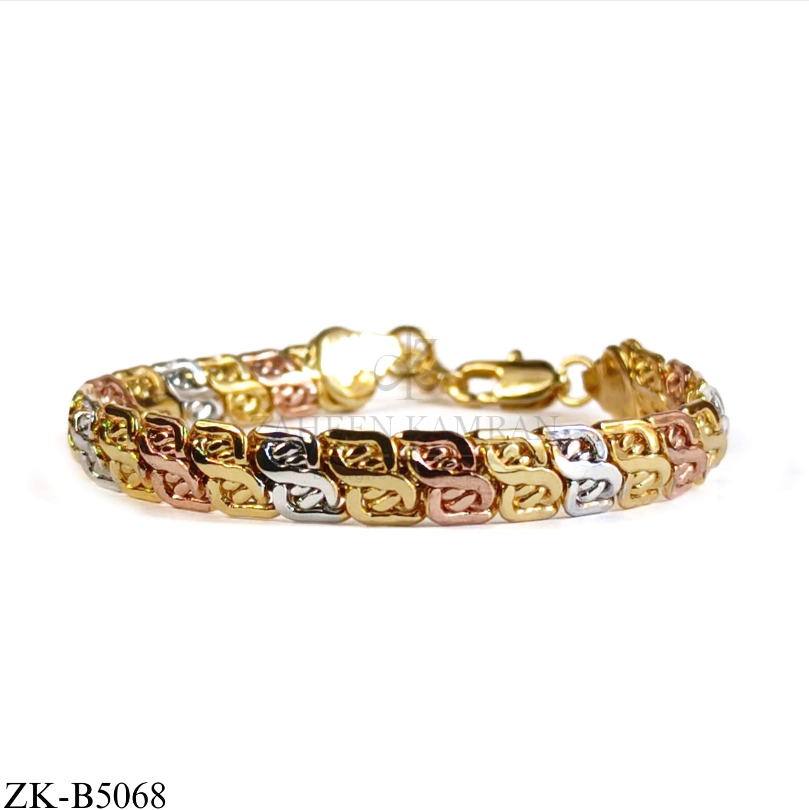THREE TONE LINK BRACELET