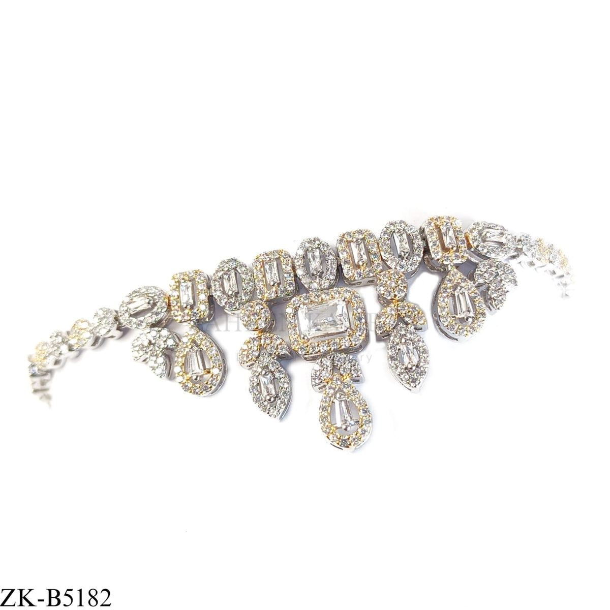 DUAL TONE ZIRCONS BRACELET