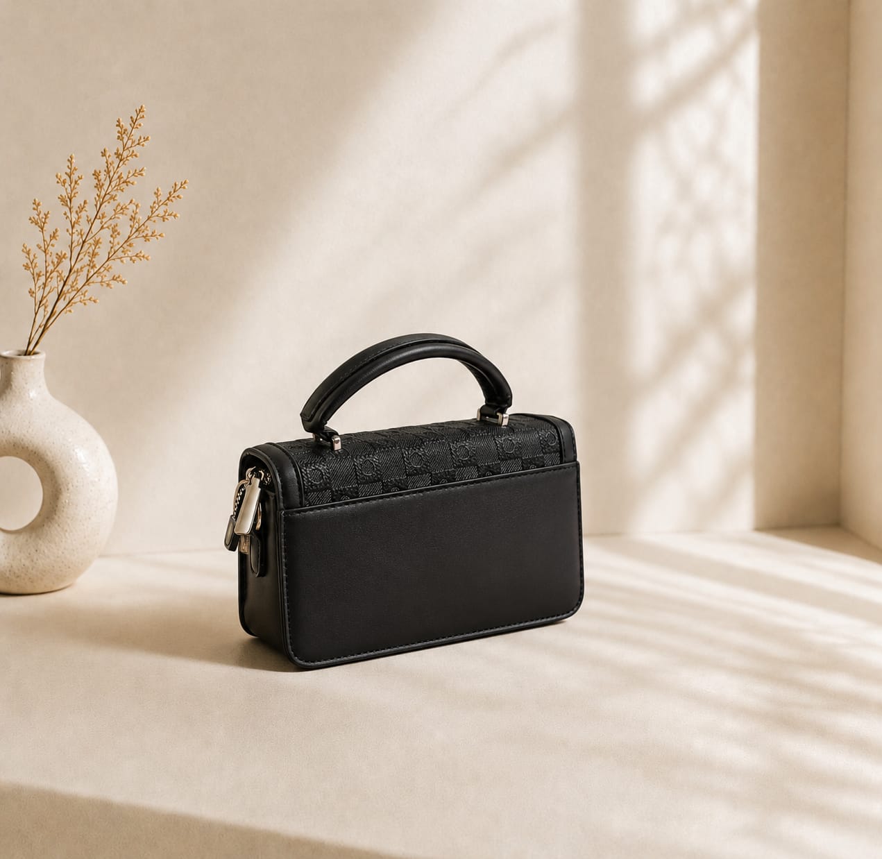 The Black Monogram Bag