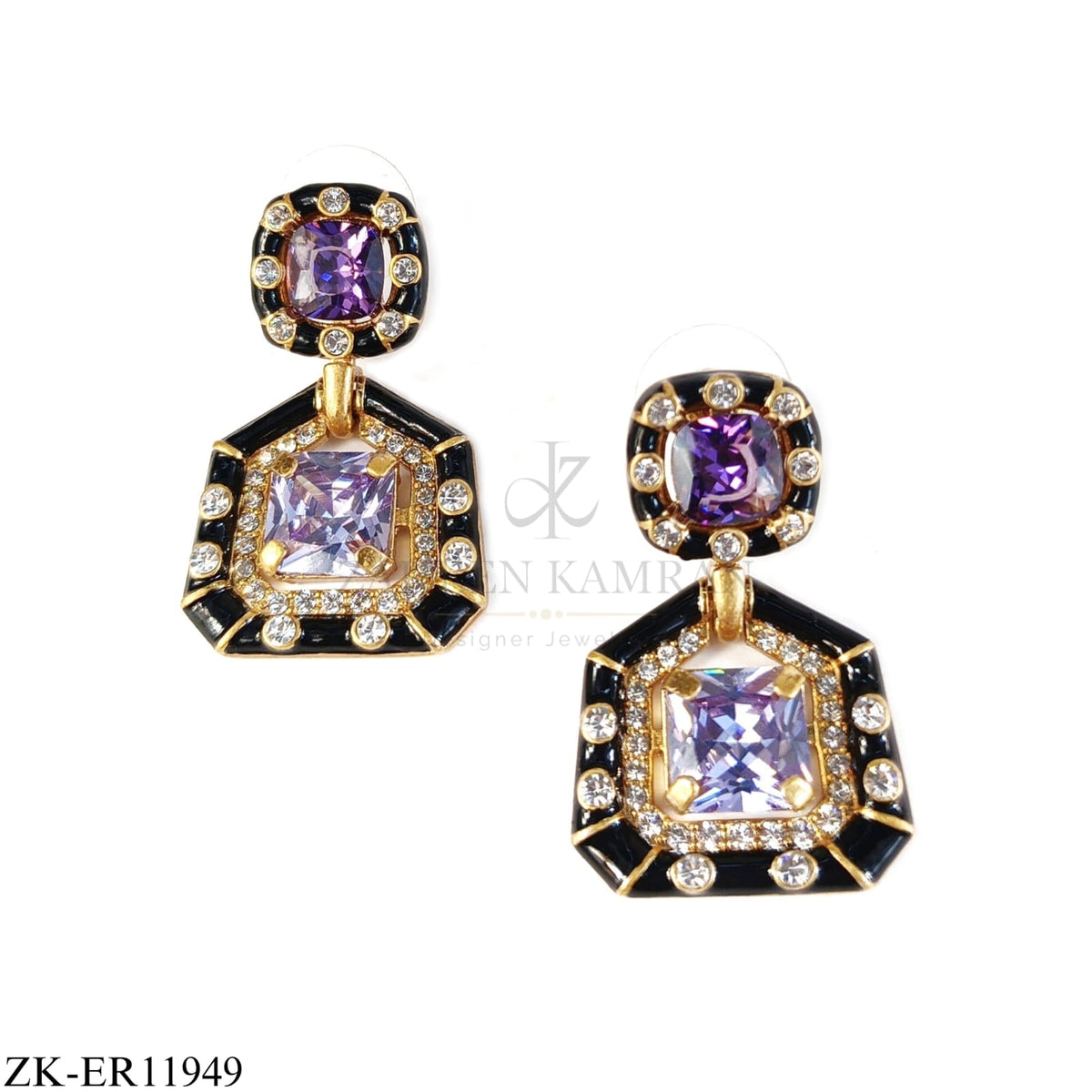 Amethyst Meena Earrings