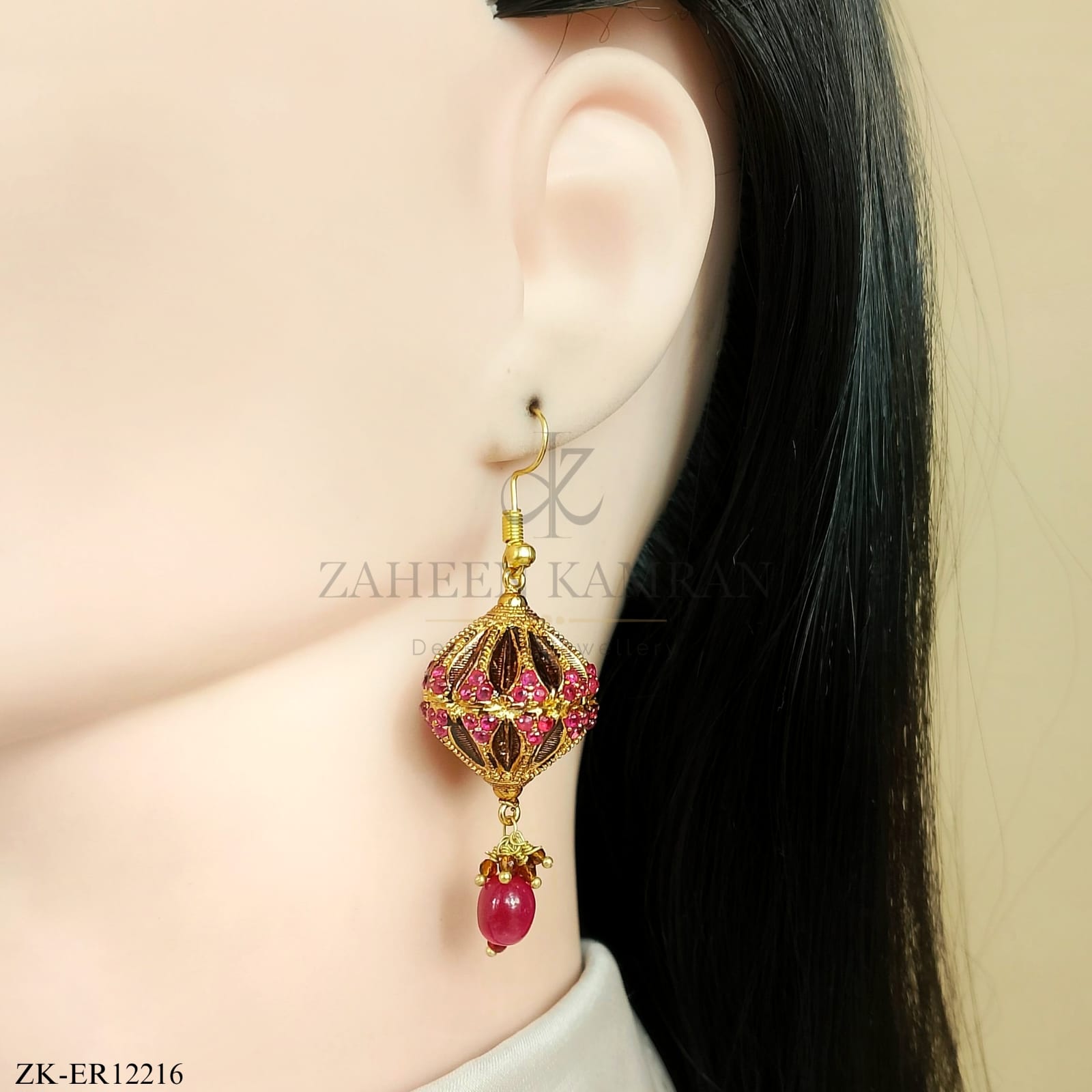 PINK ZIRCONIA EARRINGS