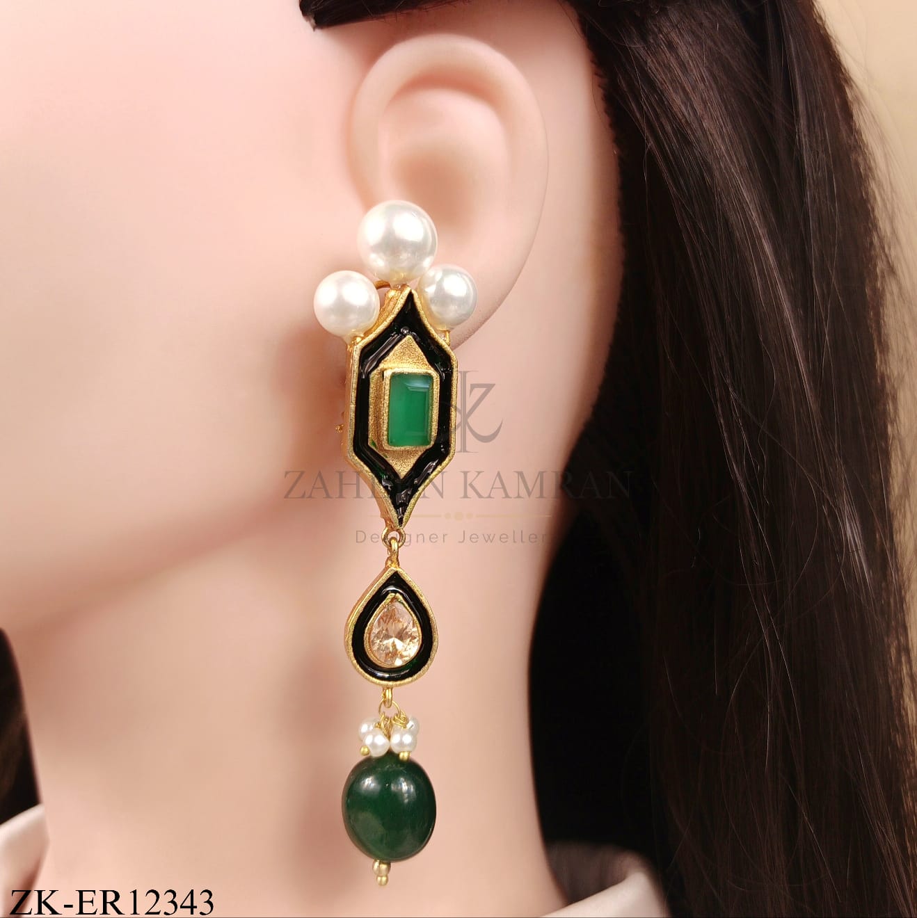 EMERALD DROP EARRINGS