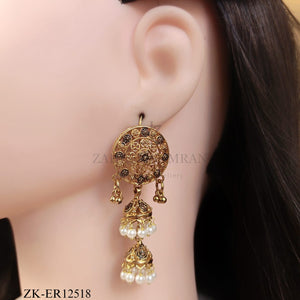 ANTIQUE FILIGREE DROP EARRINGS