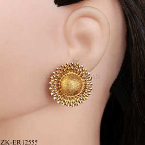 GOLD SUNBURST EARRINGS