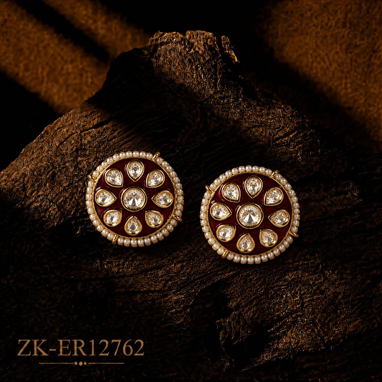 Maroon Studs