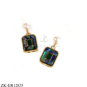 SQUARE MULTI MEENA EARRINGS