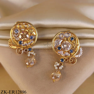 CHAMPAGNE SAPPHIRE EARRINGS