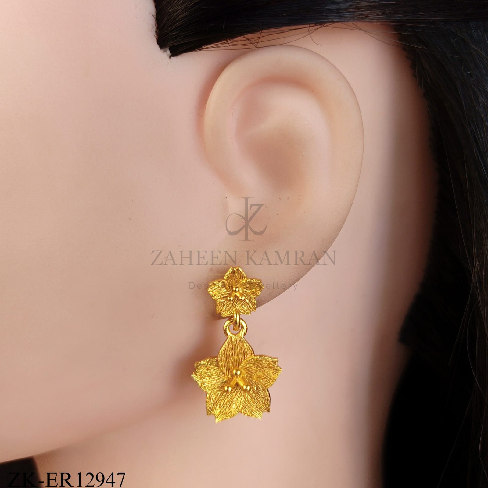 DUAL FLORAL EARRINGS