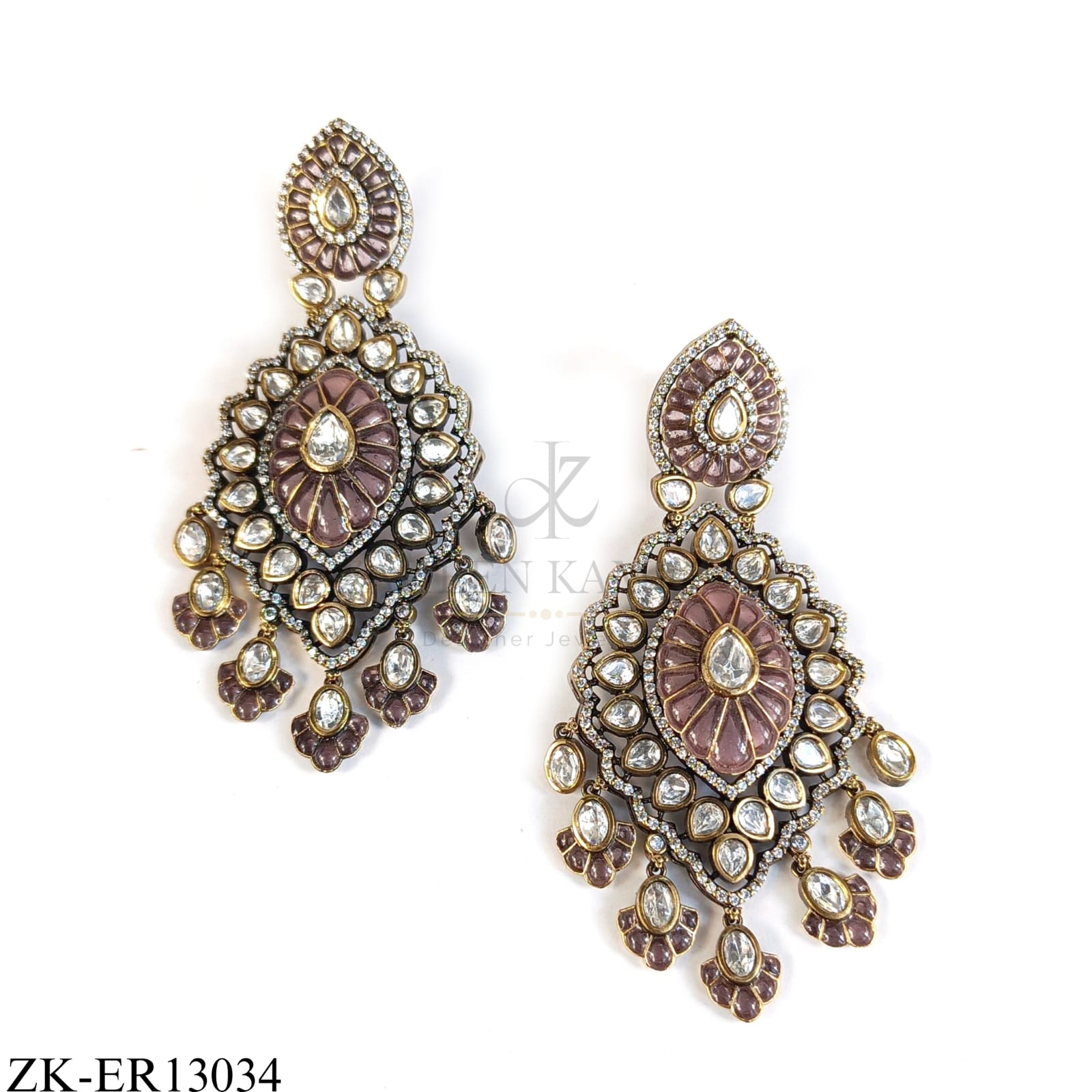 MAUVE TONES EARRINGS
