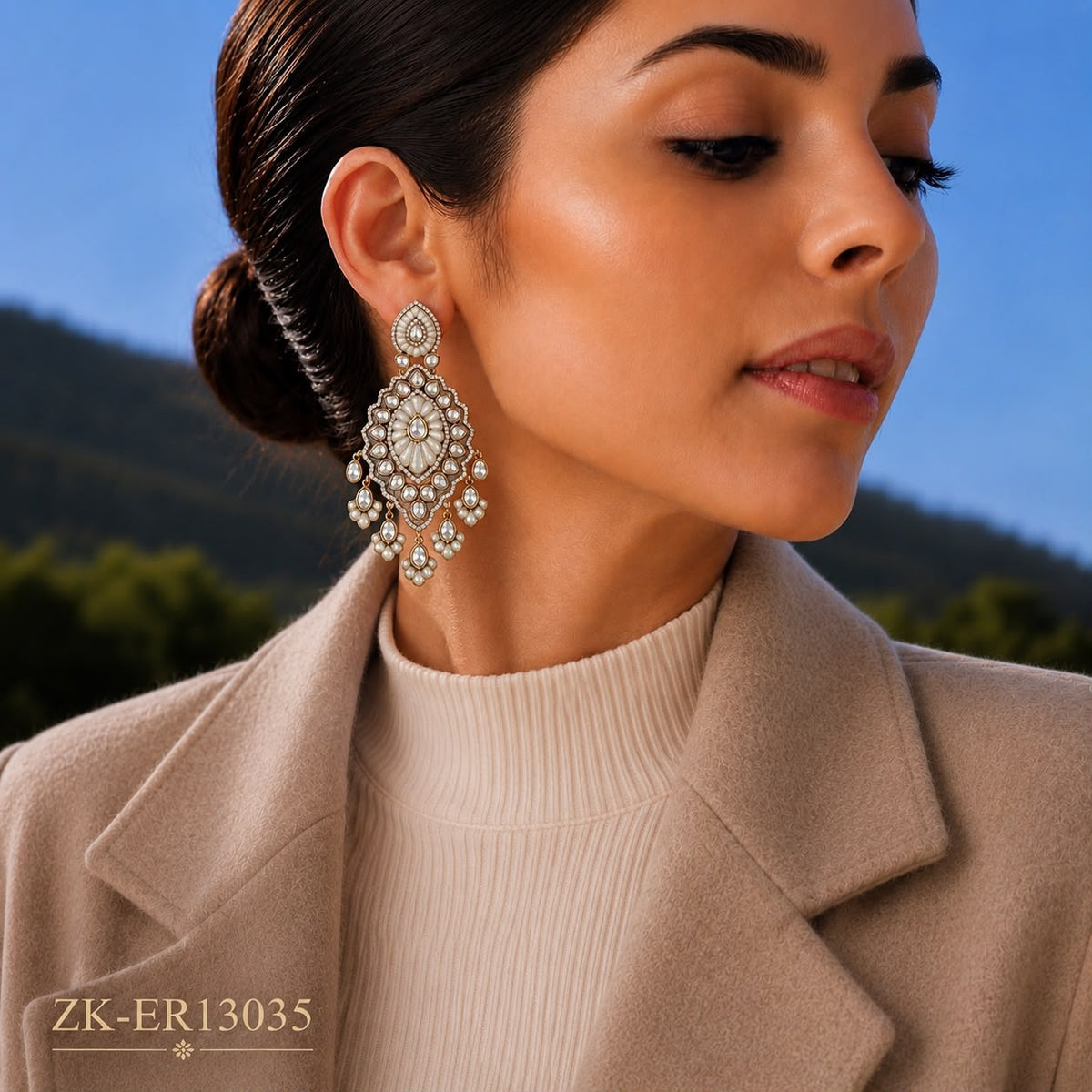 REGAL GREY EARRINGS