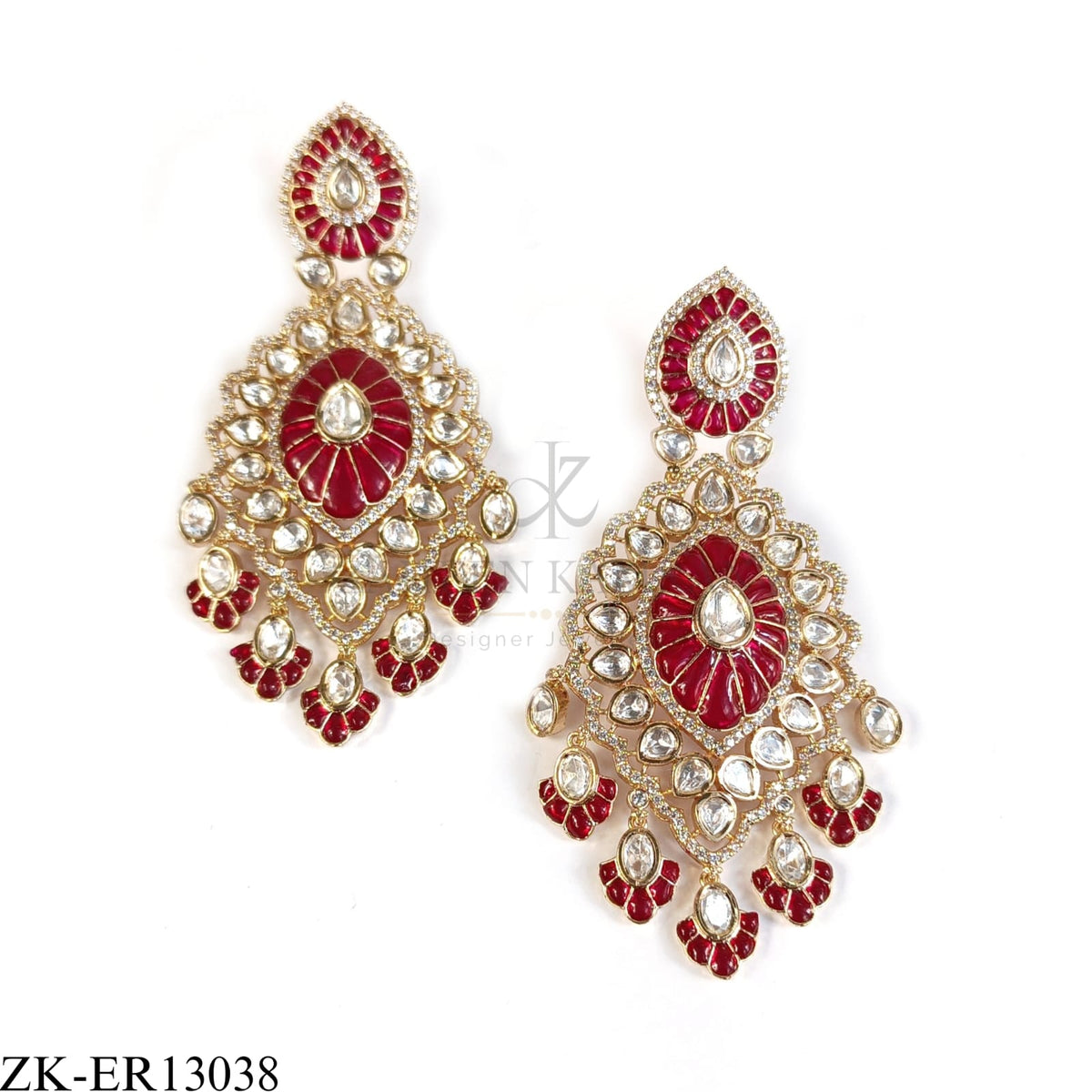 RUBY KUNDAN EARRINGS