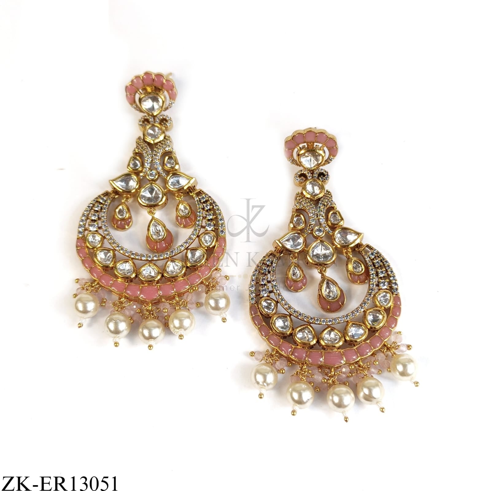PEACH STONES EARRINGS