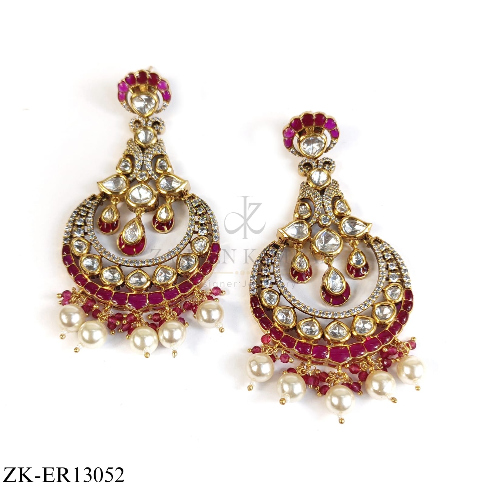 RUBY KUNDAN EARRINGS