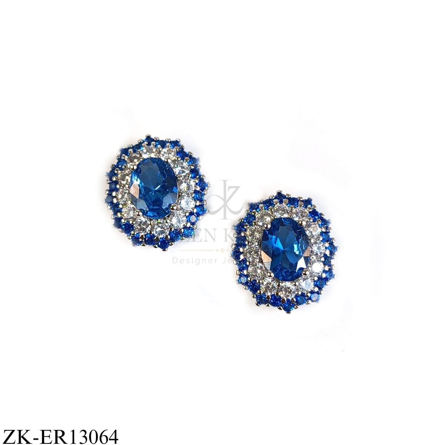 SAPPHIRE ZIRCONIAN EARRINGS
