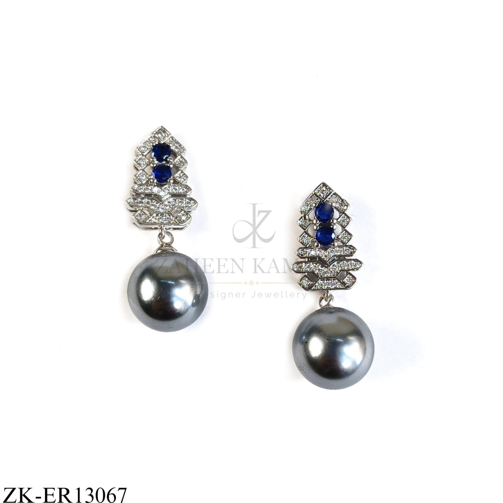 SAPPHIRE PEARLS EARRINGS