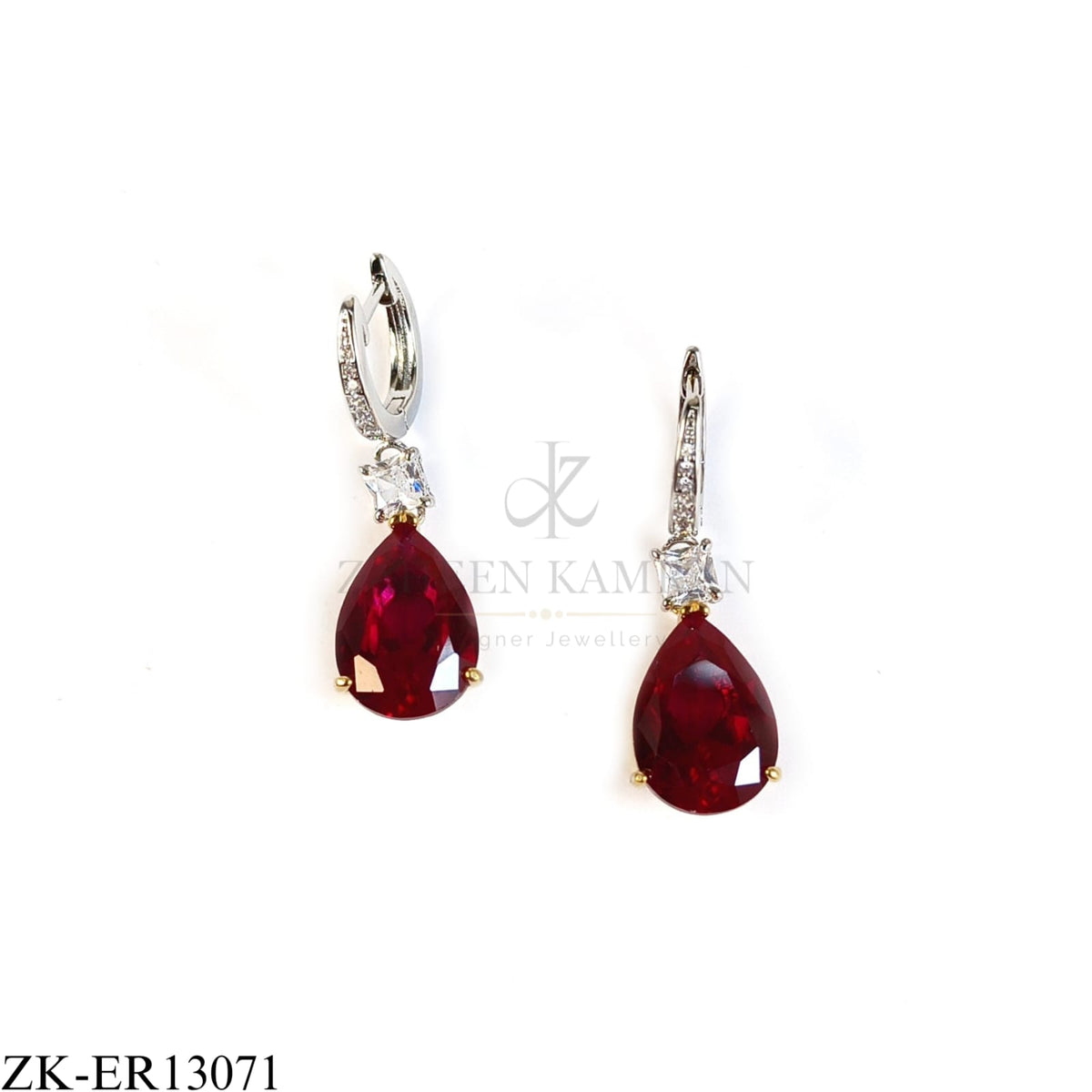 RUBY DROP EARRINGS