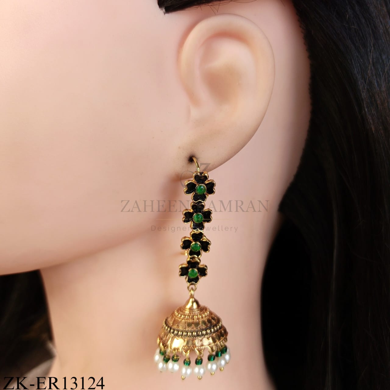 FLORAL BELL EARRINGS