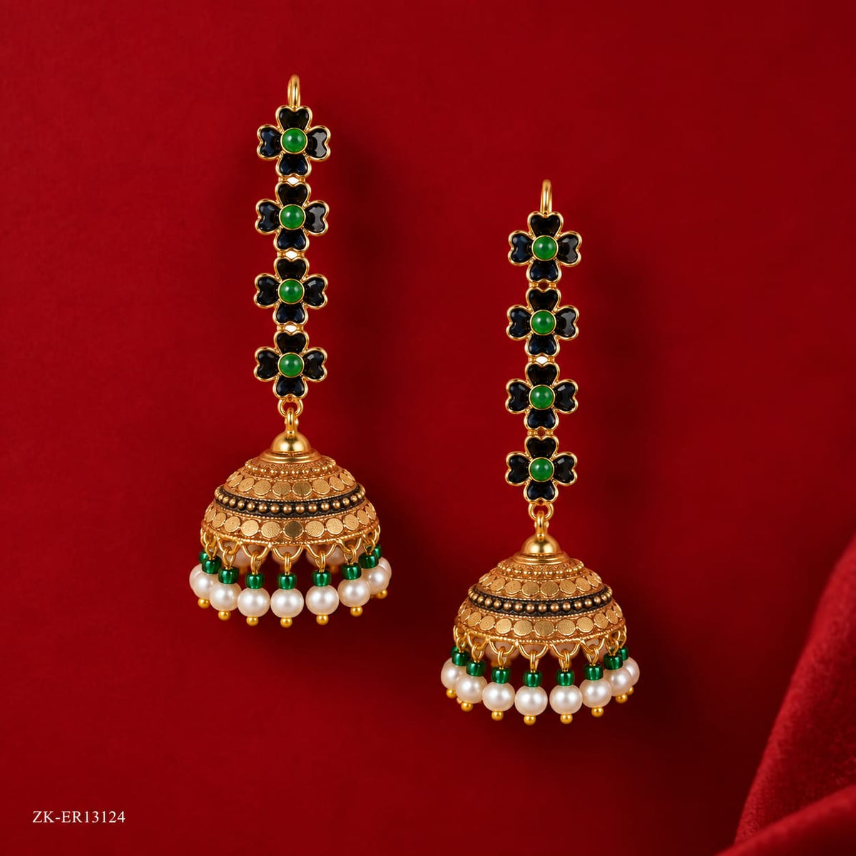 FLORAL BELL EARRINGS