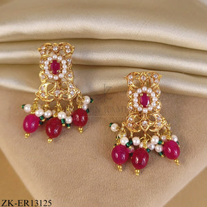 RUBY DROP EARRINGS
