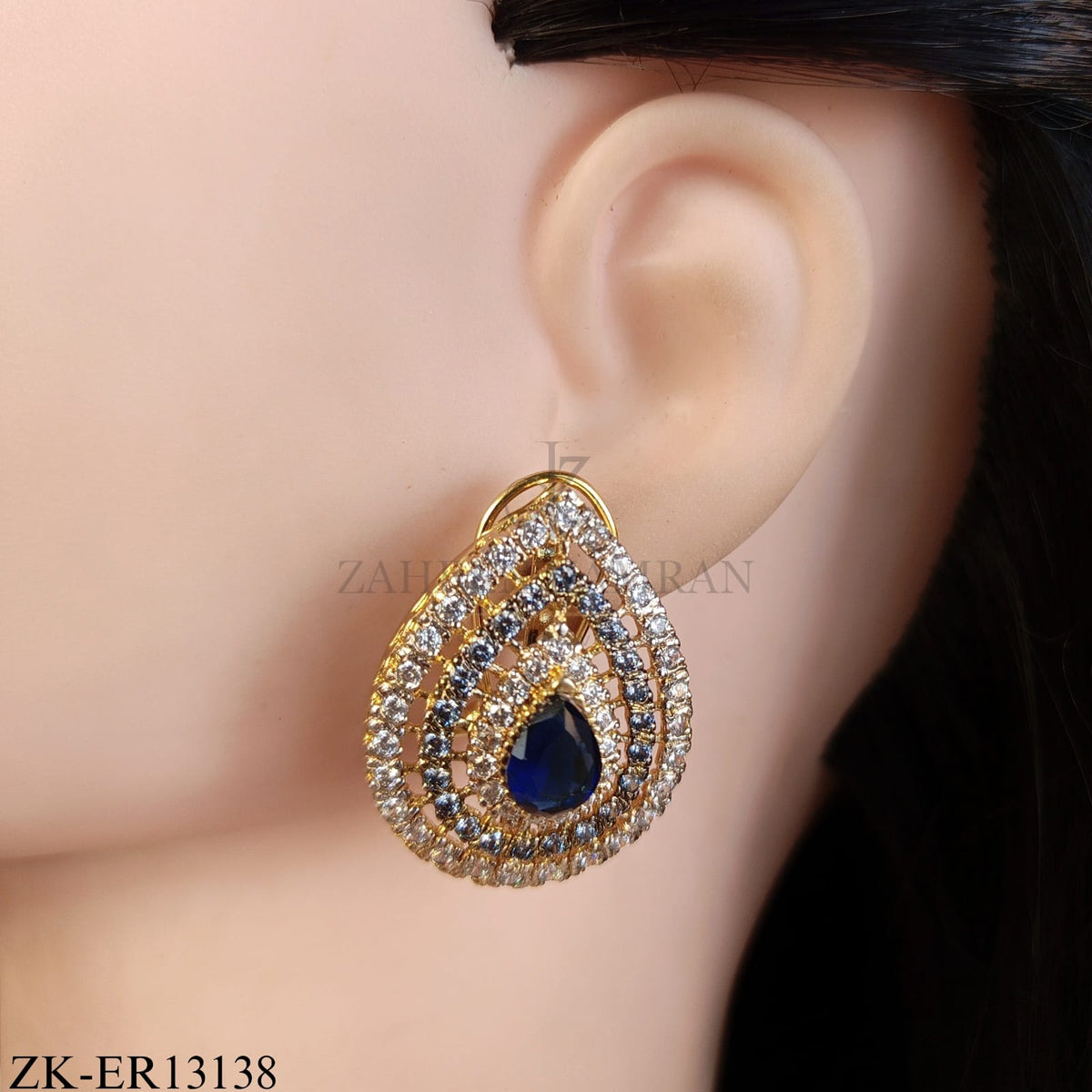 SAPPHIRE TEARDROP EARRINGS