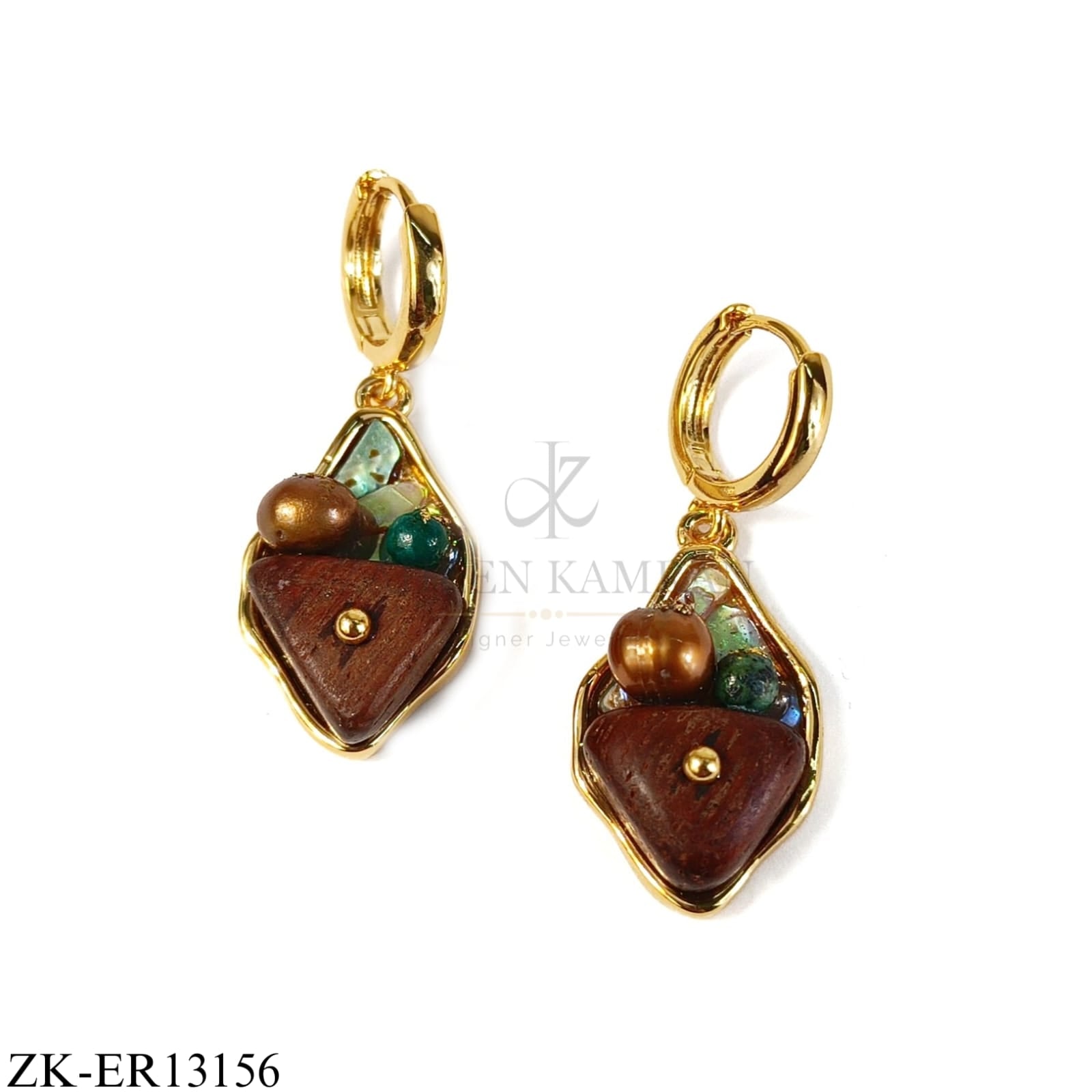 BROWN ACCENTS EARRINGS