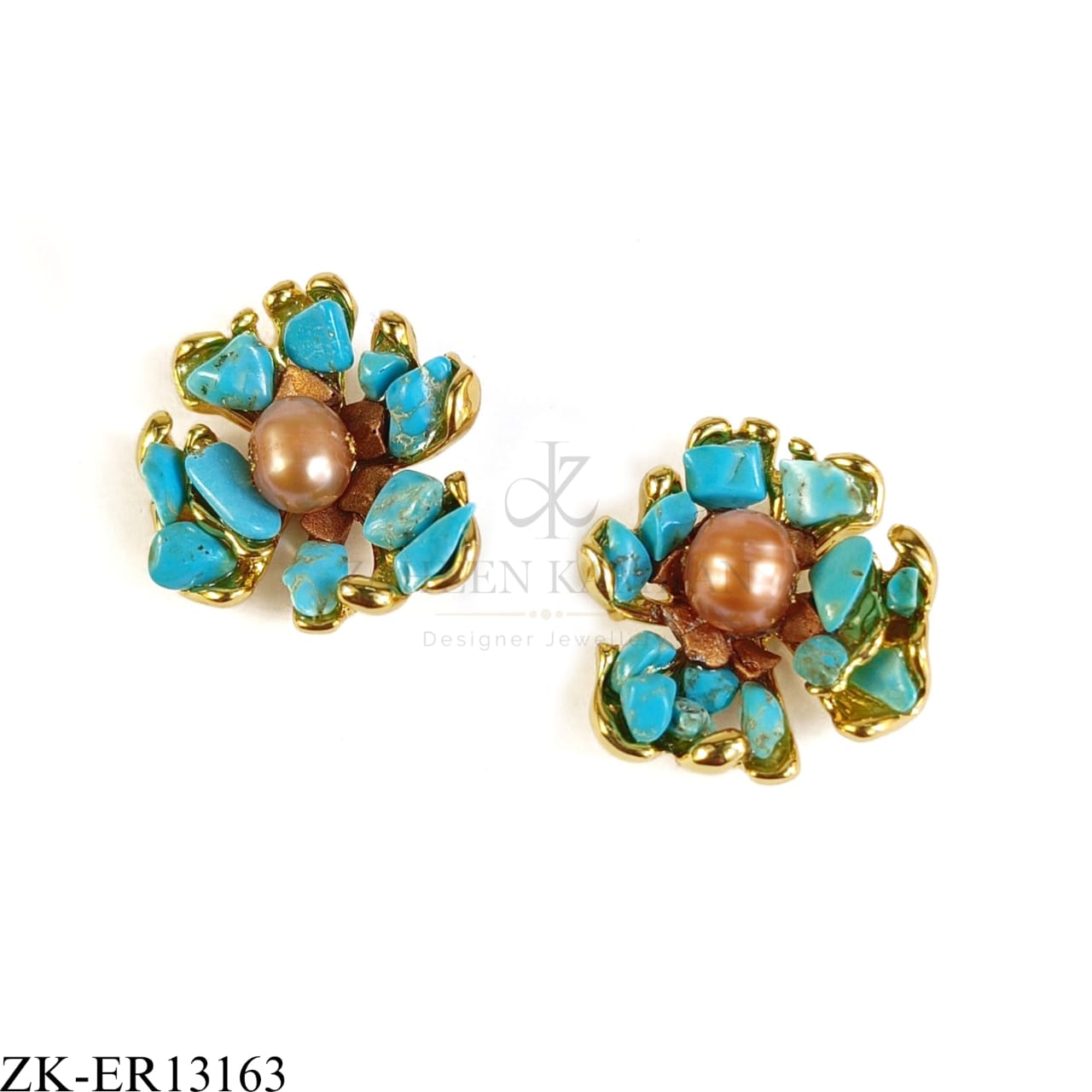 TURQUOISE BLOSSOM EARRINGS