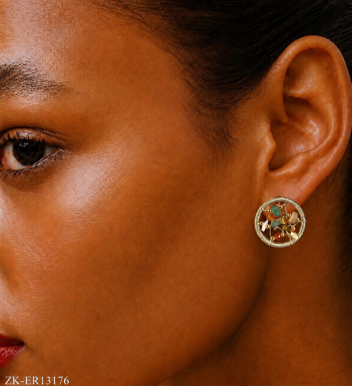 ROUND MULTI EARRINGS