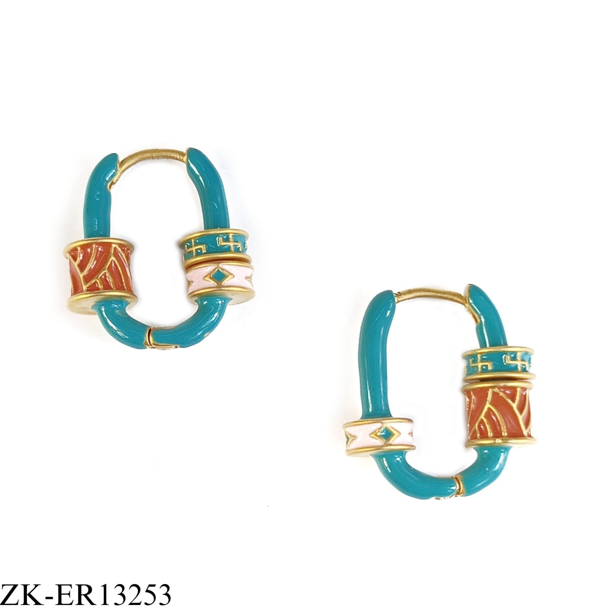 TURQUOISE LOOP EARRINGS