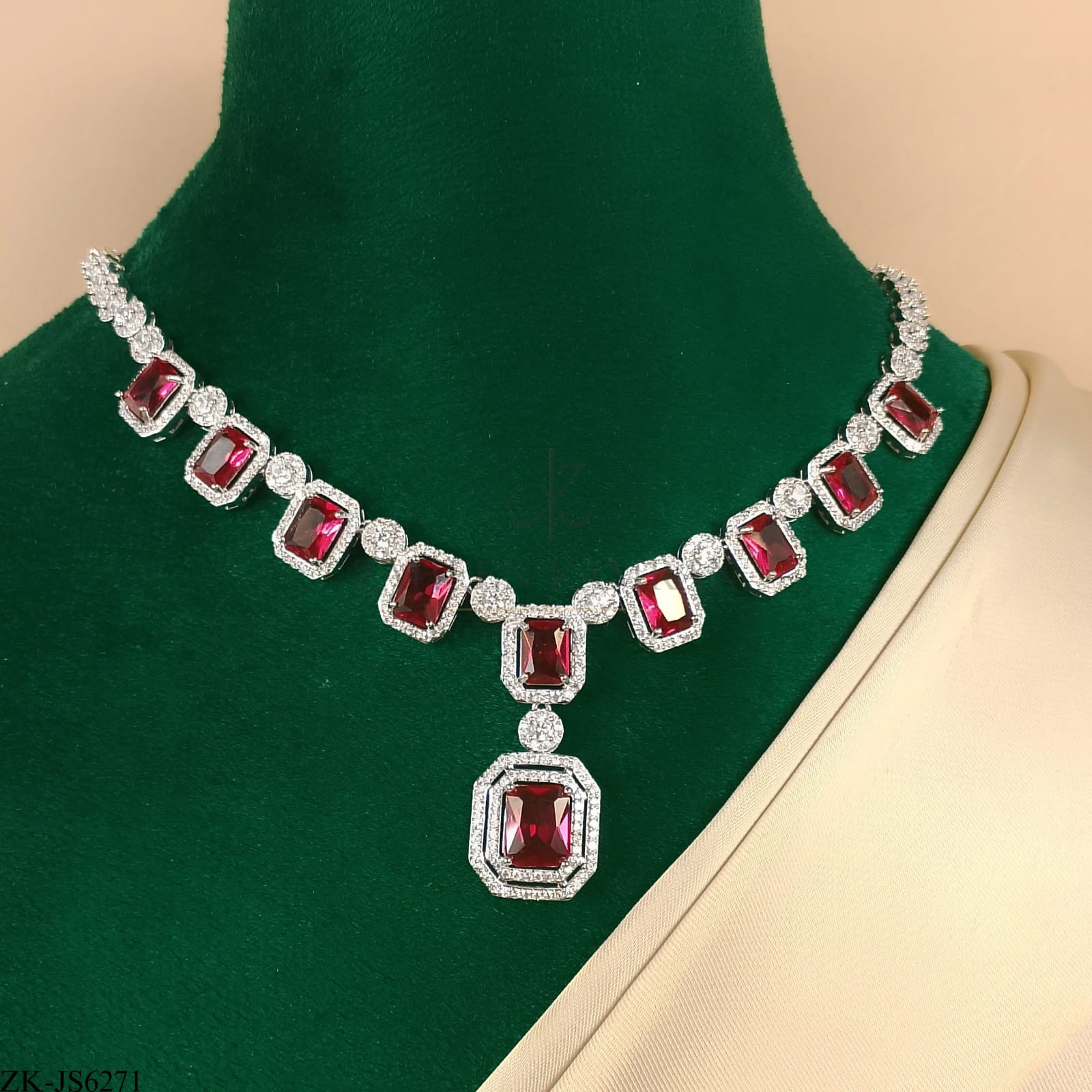 Garnet Earring Set