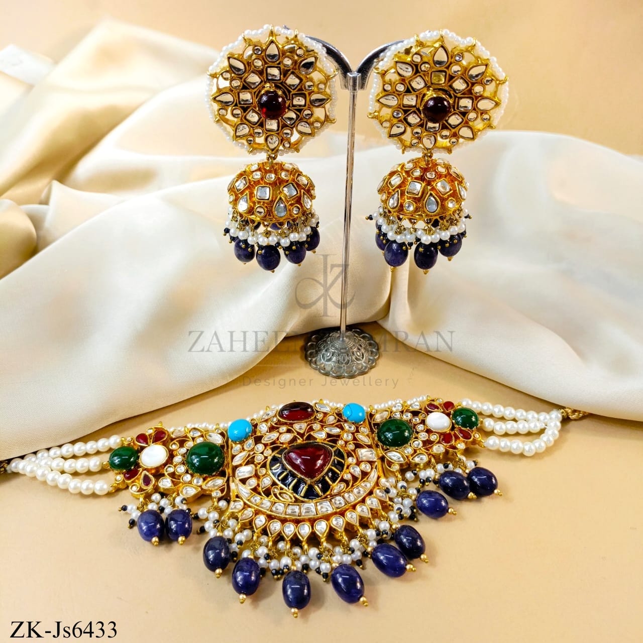 SAPPHIRE CHOKER SET