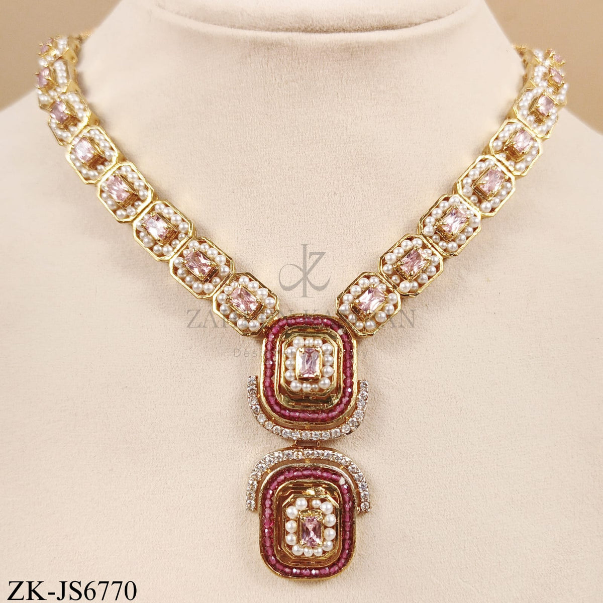 PINK ZIRCONIA SET