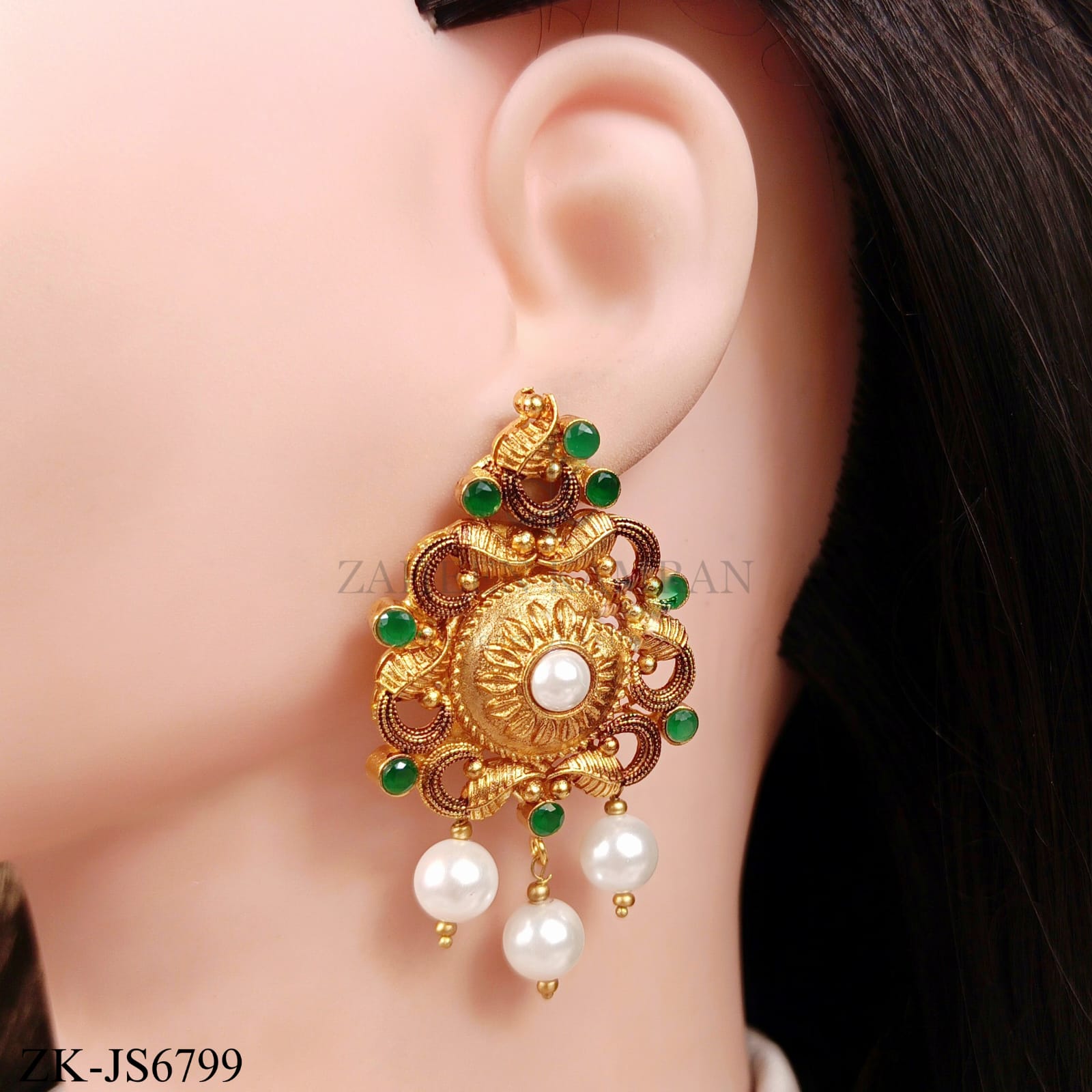ANTIQUE EMERALD SET