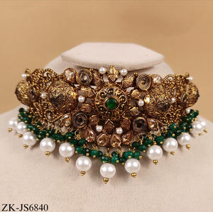 GOLDEN EMERALD MIRAGE BRIDAL SET