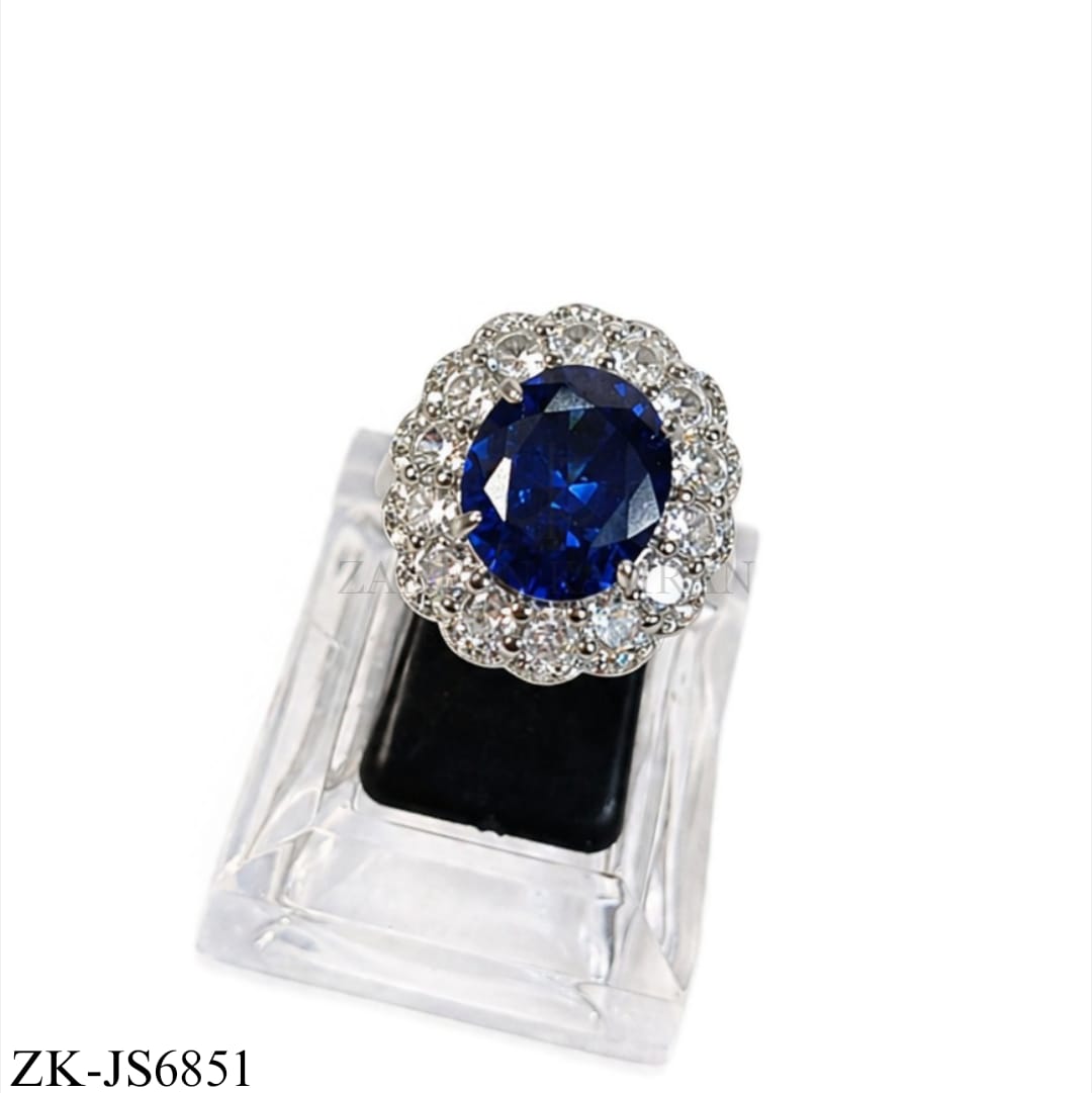 SILVER SAPPHIRE PENDANT SET