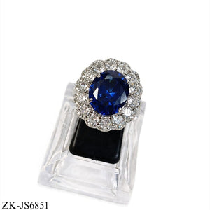 SILVER SAPPHIRE PENDANT SET