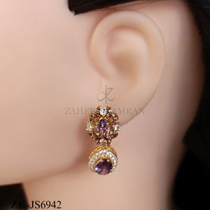 AMETHYST PENDANT MALA SET