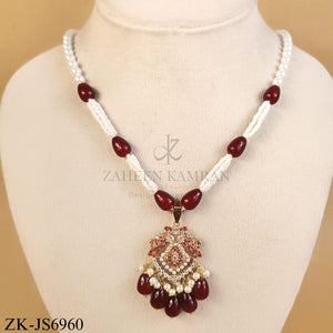GOLDEN DEEP RED HEART SHAPED SET