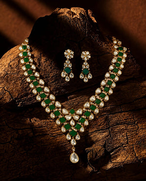 Gilded Emerald Pendant
