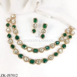 Heritage Necklace Set JS7012 | Bridal Heritage Jewellery | Zaheen Kamran