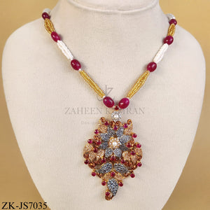 RUBY BLOOM MALA SET