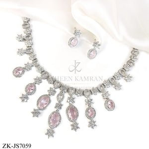 SILVER SOFT PINK SET