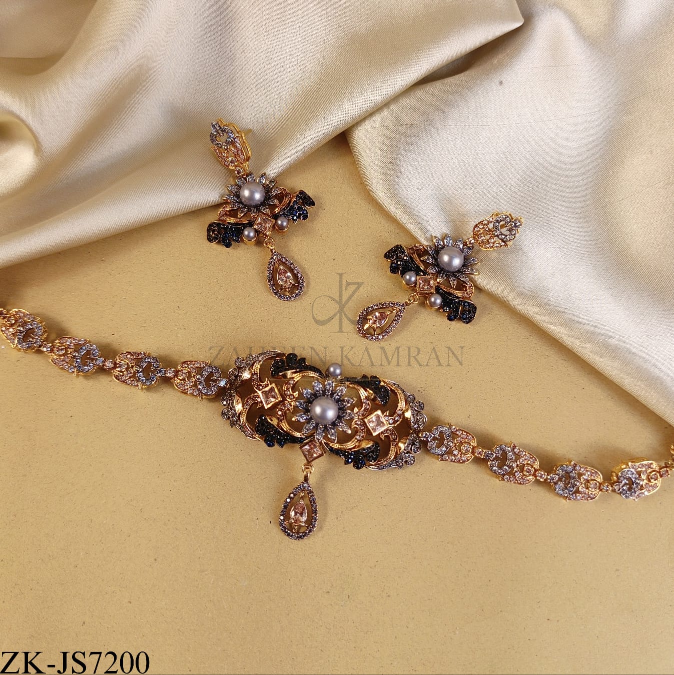CHAMPAGNE CHOKER SET