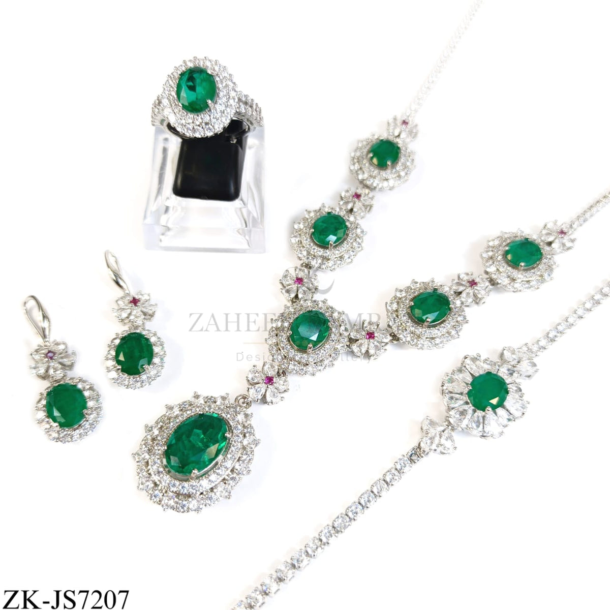 EMERALD FLORAL SET