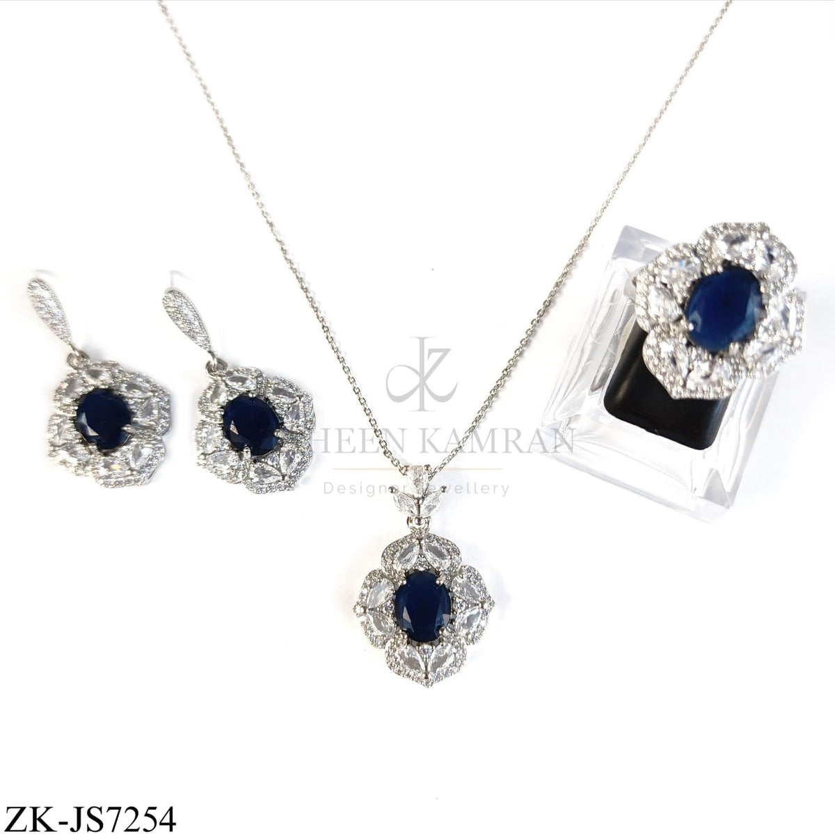 SAPPHIRE SILVER SET