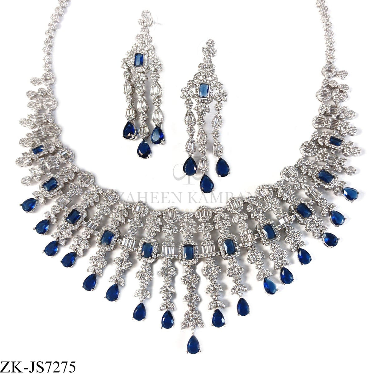 SAPPHIRE ZIRCONIAN SET
