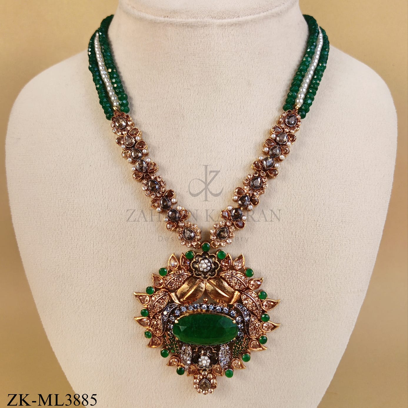 EMERALD CHAMPAGNE MALA