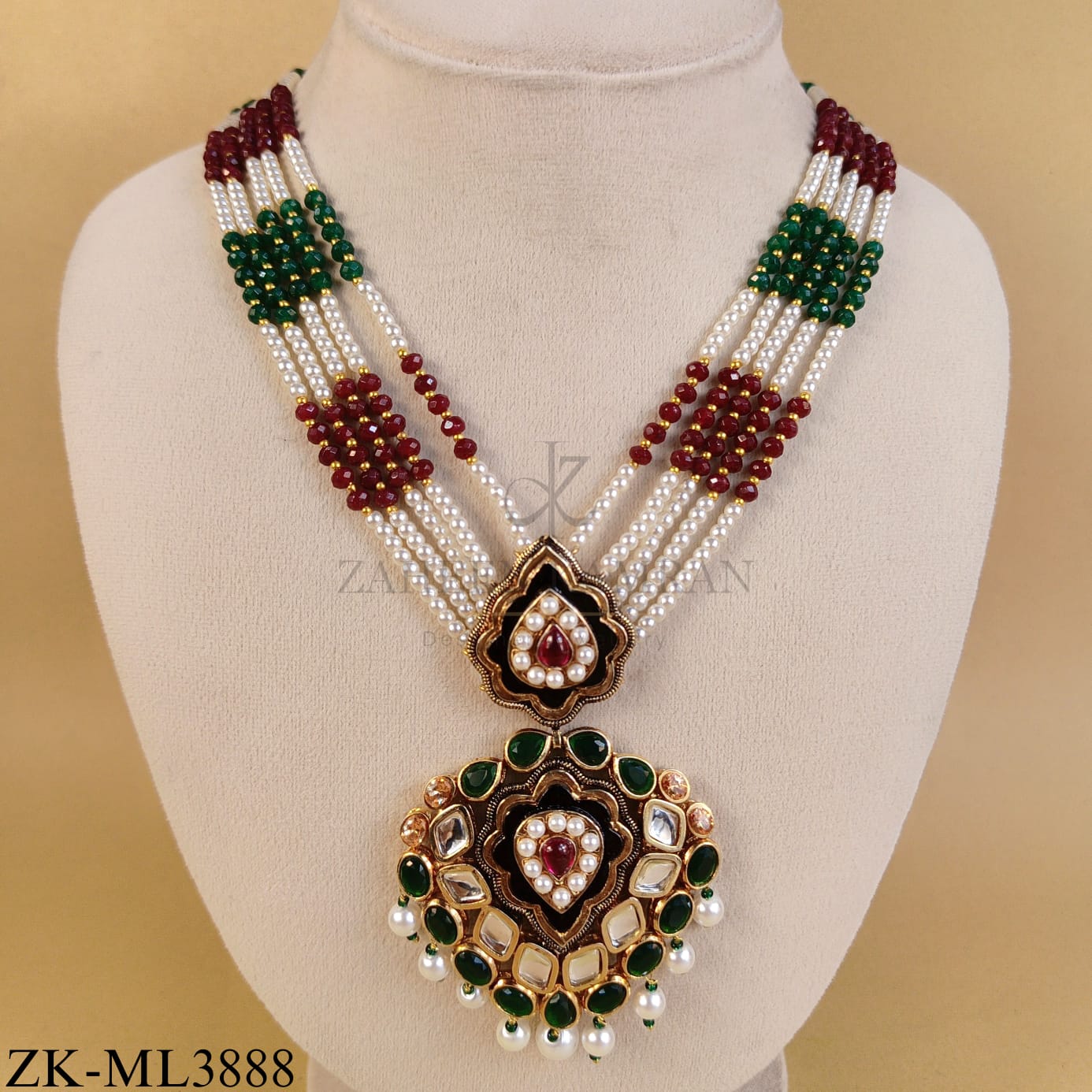 RUBY EMERALD MALA
