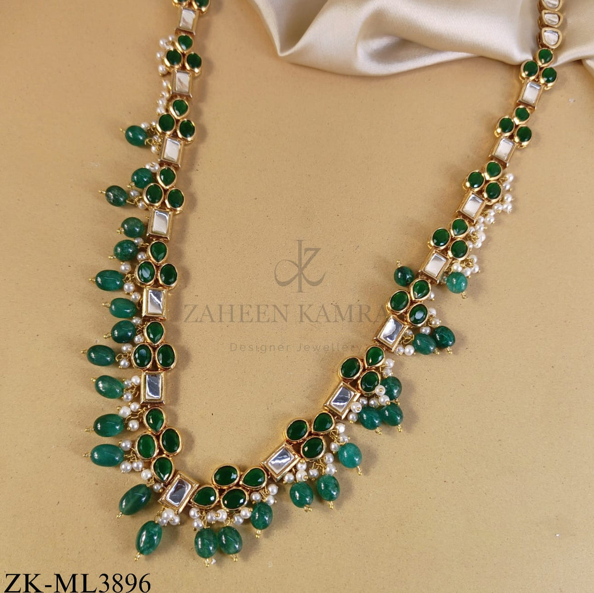 EMERALD KUNDAN MALA