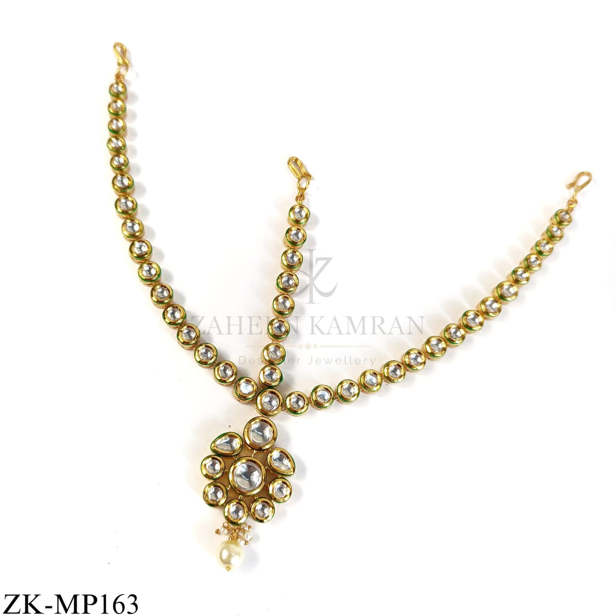 KUNDAN FLORAL MATHA PATTI
